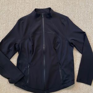 Chicos black Zenergy jacket with zippered front. Chicos size 0/ 6 regular size